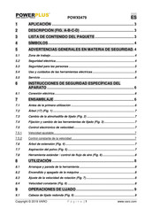 Powerplus POWX0479 Manual Del Usuario