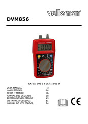 Velleman DVM856 Manual Del Usuario