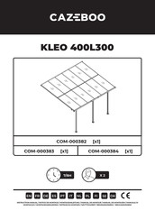 CAZEBOO KLEO 400L300 Manual Del Usuario