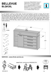 Forte BELLEVUE BLQK35L Instrucción De Montaje