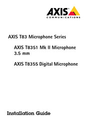 Axis Communications T83 Serie Guia De Instalacion