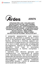 ARDES AR076 Folleto De Instrucciones