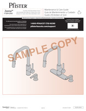 Pfister Zanna F-529-EZN3 Guía De Mantenimiento Y Cuidado