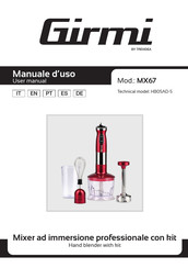 TREVIDEA Girmi MX67 Manual Del Usuario