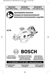 Bosch 1677M Instrucciones De Funcionamiento Y Seguridad