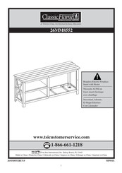 Twin-Star International ClassicFlame 26MM8552 Instrucciones De Montaje