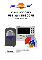 CENTRALAUTO USB-850/TB-SCOPE Manual De Usuario