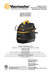 Vacmaster VFB511B 0201 Manual Del Usuario