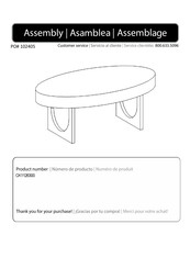 SEI Furniture CK1126300 Instrucciones De Asamblea