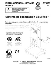 Graco ValueMix Instrucciones - Lista De Piezas