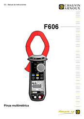 Chauvin Arnoux F606 Manual De Instrucciones