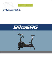 concept 2 BikeErg Manual Del Usuario