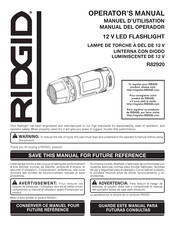 RIDGID R82920 Manual Del Operador