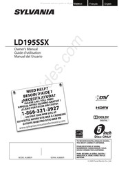 Sylvania LD195SSX Manual Del Usuario