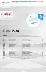 Bosch CleverMixx MFQ2600 Instrucciones De Uso