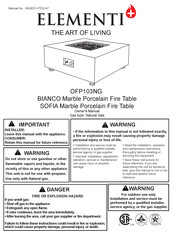 ELEMENTI OFP103NG Manual Del Propietário