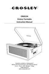 Crosley CR6013A Manual De Instrucciones