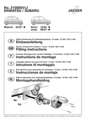 Jaeger 21500541J Instrucciones De Montaje