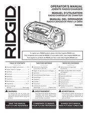 RIDGID R84085 Manual Del Operador