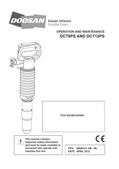 Doosan DCT9PS Operación Y Mantenimiento