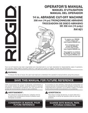 RIDGID R41421 Manual Del Operador