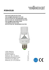 Velleman PIR451B Manual Del Usuario