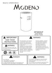 MODENO OFG602LP Manual Del Propietário