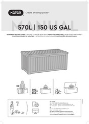 Keter 570L Instrucciones De Montaje