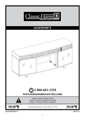 Twin-Star International Classic Flame 26MMS9872 Instrucciones De Montaje