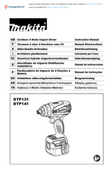 Makita DTP141 Instruction Manual