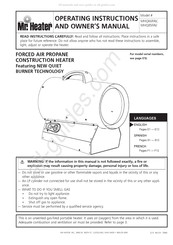 MrHeater MHQ85FAV Instrucciones De Uso Y Manual Del Usuario