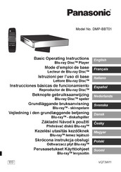 Panasonic DMP-BBT01 Instrucciones Básicas De Funcionamiento