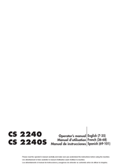 Jonsered CS 2240S Manual De Instrucciones