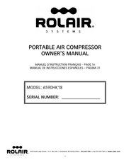 Rolair 6590HK18 Manual Del Propietário