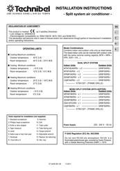 Technibel MTAFBIA0R5I Serie Instrucciones De Instalación