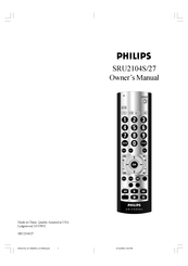 Philips SRU2104S/27 El Manual Del Propietario