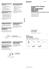 Sony CDX-555RF Instalación / Conexiones