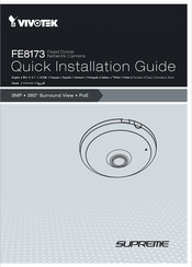 Vivotek Supreme FE8173 Guía De Instalación Rápida