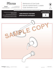 Pfister Tenet R89-1TNT Guía De Mantenimiento Y Cuidado