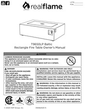 RealFlame T9650LP Manual Del Usuario