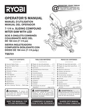 Ryobi TSS701 Manual Del Operador