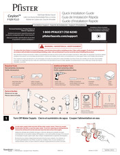Pfister Ceylon F-529-7CLO Guía De Instalación Rápida