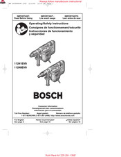Bosch 11241EVS Instrucciones De Funcionamiento Y Seguridad