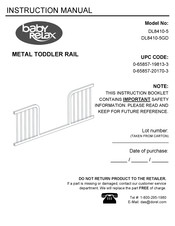 Baby Relax DL8410-5GD Manual De Instrucciones