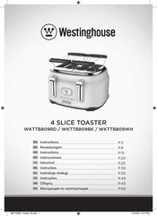 Westinghouse WKTTB809BK Instrucciones