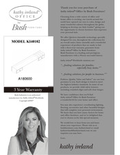 BUSH FURNITURE kathy ireland Office KI40102 Instrucciones De Montaje