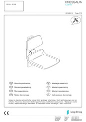 Pressalit Care R7124 Instrucciones De Montaje