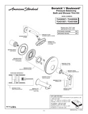 American Standard Berwick TU430508 Guia De Instalacion