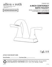 Allen + Roth HENDERSON 21-B472HCP-AR Manual Del Usuario