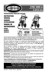 Simpson MSV3025-S Manual De Instrucciones